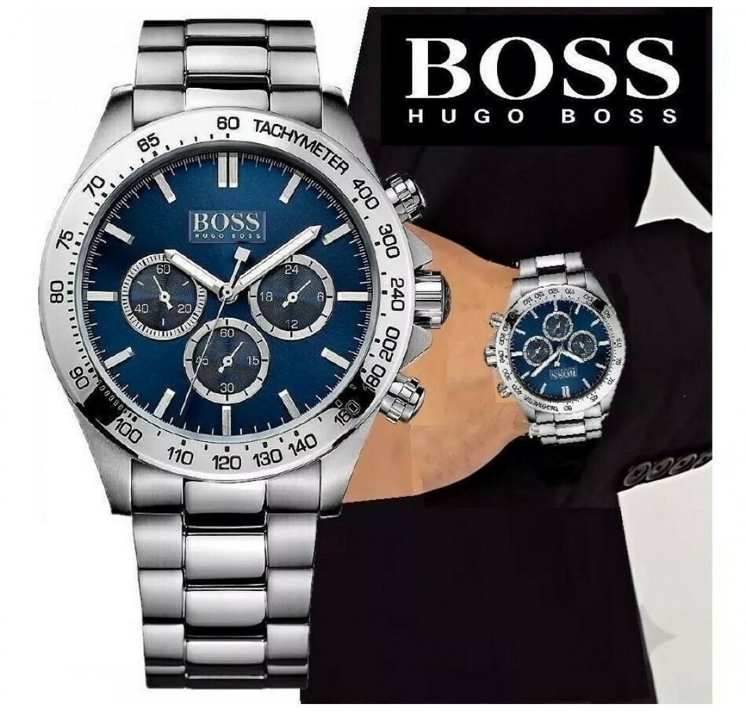 HUGO BOSS Ikon Steel Blue Watch HB1512963. Fri |