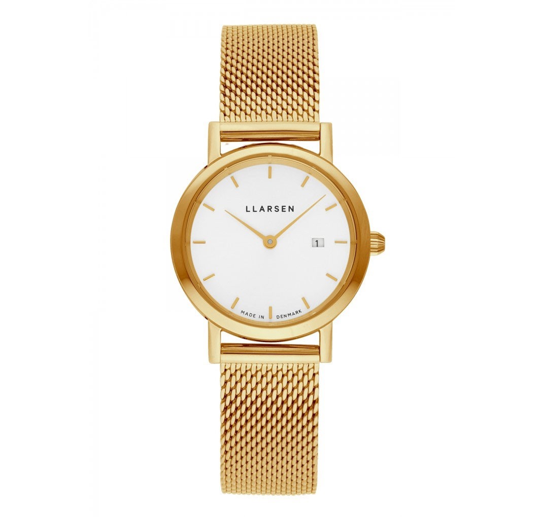 LLARSEN REGITZE Gold Watch Gold Bracelet
