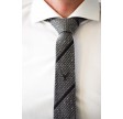 August slips - Grå med sorte striber