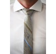 Jesper slips - Grå med guldstribet