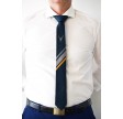 Oscar slips - Sortblå/sølvstribe