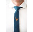 Patrick slips - blåtvævet med guldtråd
