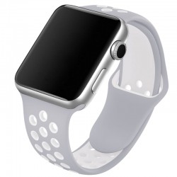 CarloA Apple Watch light grey Silicone Strap 42/44 mm