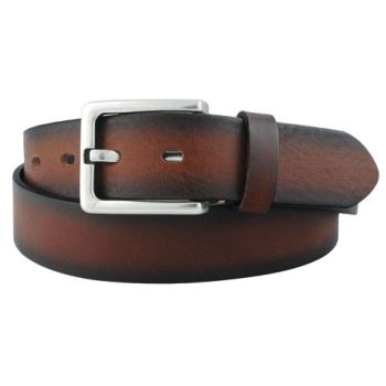 Bosswik Vintage Brunt Læderbælte Herre 105 cm