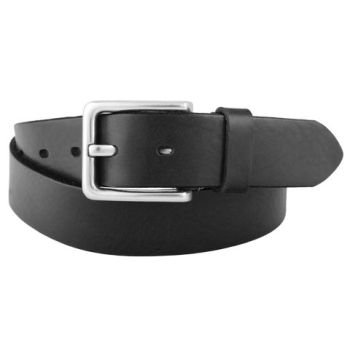 Bosswik Blackstone Sort Læderbælte Herre 95 cm