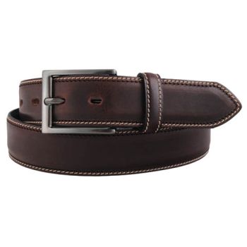 Bosswik Brown Indian Brunt Læderbælte Herre 95 cm