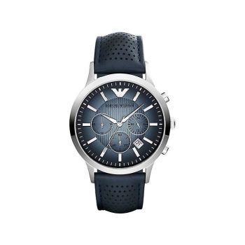 Emporio Armani Renato Black Leather Herreur AR2473