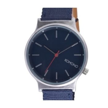 KOMONO Wizard Heritage Silver Navy ur