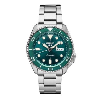 Seiko 5 Sports Automatic Green Steel Herreur