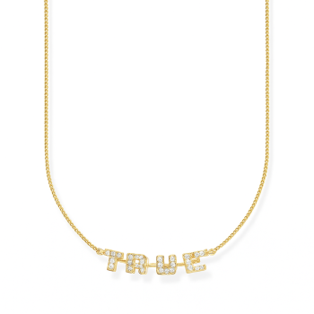 Thomas Sabo Charming White Stone Halskæde 45cm