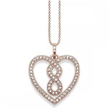Thomas Sabo Rosegold Infinity Halskæde 45cm