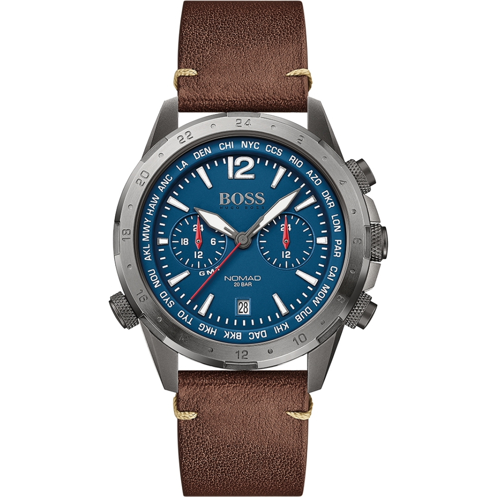 Se HUGO BOSS Nomad GMT Watch HB1513773 hos Watchmen.dk