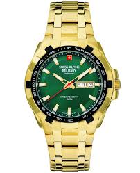 Swiss Alpine Military Day Date Green Herreur